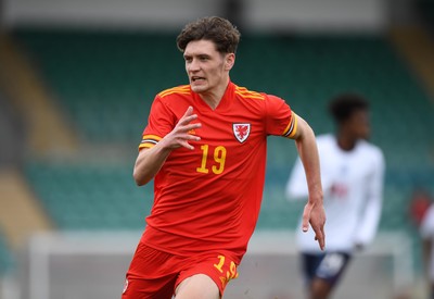 290321 - Wales U18 v England U18 - Under 18 International Match - Connor Salisbury of Wales