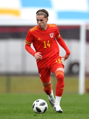 290321 - Wales U18 v England U18 - Under 18 International Match - Harry Leeson of Wales