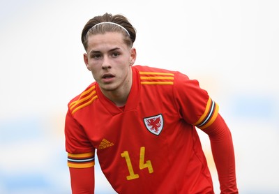 290321 - Wales U18 v England U18 - Under 18 International Match - Harry Leeson of Wales