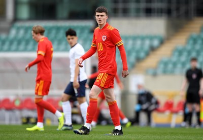 290321 - Wales U18 v England U18 - Under 18 International Match - Joel Cotterill of Wales