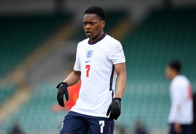 290321 - Wales U18 v England U18 - Under 18 International Match - Karamoko Dembele of England