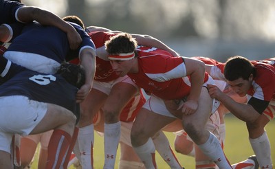 06.03.11 - Wales Under 18 v France Under 18 - Thomas Davies of Wales. 