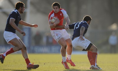 06.03.11 - Wales Under 18 v France Under 18 - Thomas Pascoe of Wales. 