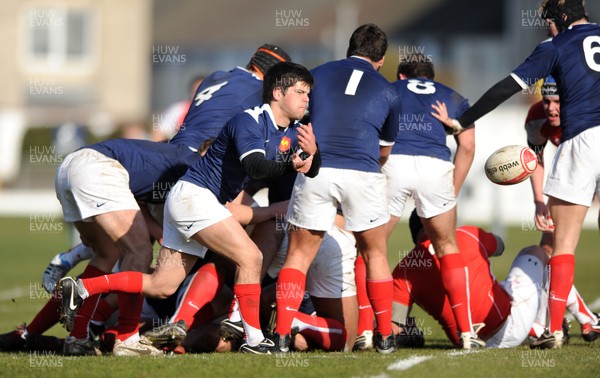 06.03.11 - Wales Under 18 v France Under 18 - Clement Vernezoul of France. 