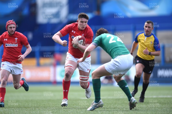 040418 - Wales U18 v Ireland U18 - Under 18 Six Nations Festival - Ioan Davies of Wales