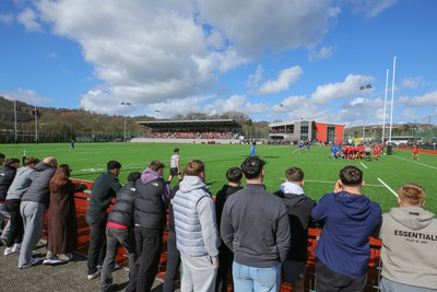 140326 - Wales U18 v Italy U18 - A packed Centre of Excellence watch the game