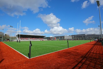 140326 - Wales U18 v Italy U18 - A packed Centre of Excellence watch the game