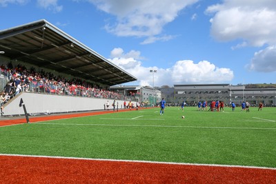 140326 - Wales U18 v Italy U18 - A packed Centre of Excellence watch the game