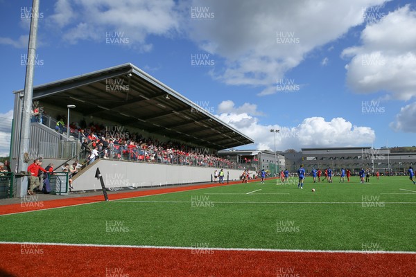 140326 - Wales U18 v Italy U18 - A packed Centre of Excellence watch the game