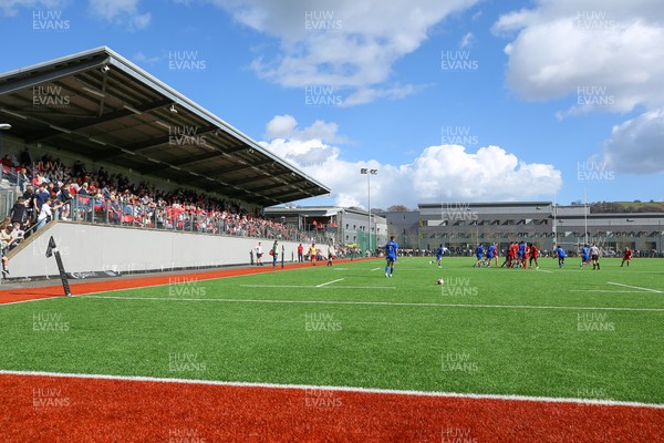 140326 - Wales U18 v Italy U18 - A packed Centre of Excellence watch the game