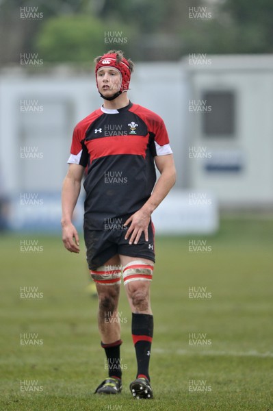 120213 - Wales U18 v Leicester Tigers Academy -   Josh Helps of Wales