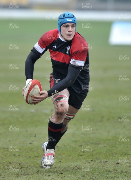 120213 - Wales U18 v Leicester Tigers Academy -   Ollie Hitchings of Wales