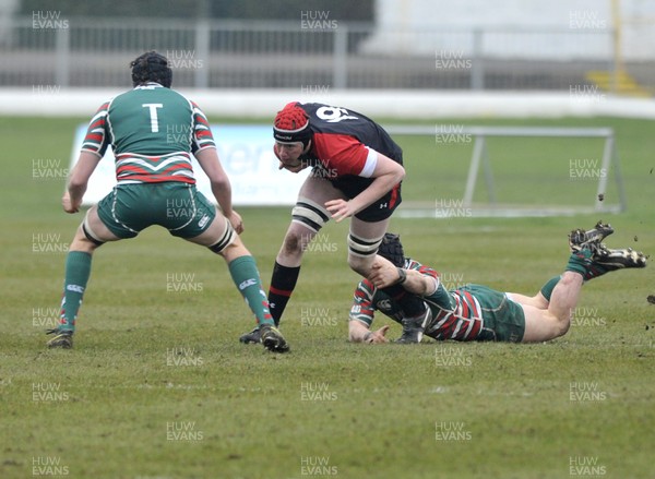 120213 - Wales U18 v Leicester Tigers Academy -   Adam Beard of Wales 