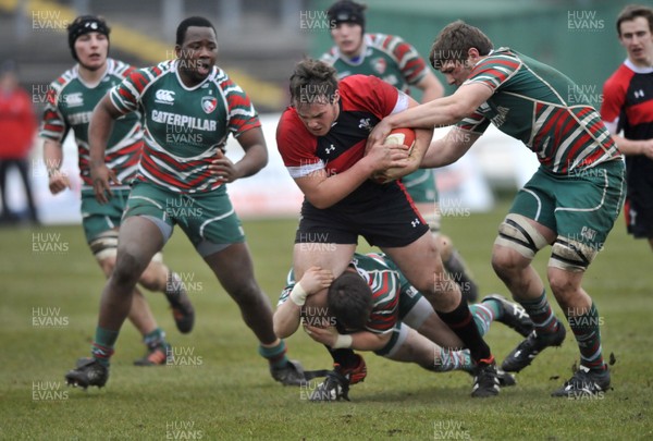 120213 - Wales U18 v Leicester Tigers Academy -   Alex Jefferies of Wales 