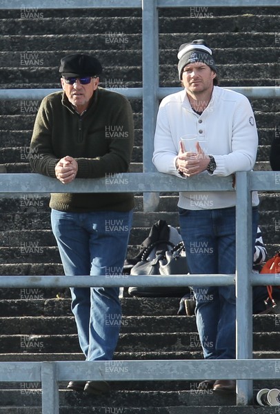 250316 - Wales U18 v Scotland U18, U18 International Series - Sir Ian Botham and Liam Botham watch Jim Botham make his debut for Wales U18s against Scotland