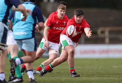 190323 - Wales U18s v Scotland U18s - Friendly - Harry Thomas of Wales 