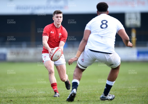 070419 - Wales Under 19 v England Under 19 - Josh Thomas of Wales