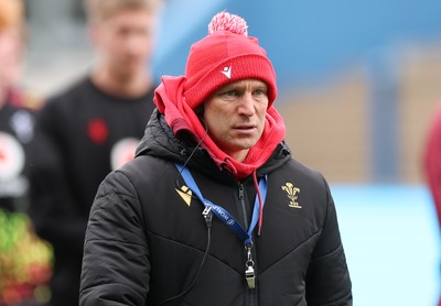 290326 - Wales U19 v Ireland U19 - Wales U19 head coach Richard Whiffin