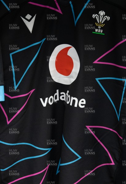 290326 - Wales U19 v Ireland U19 - U19 jersey hangs in the changing room