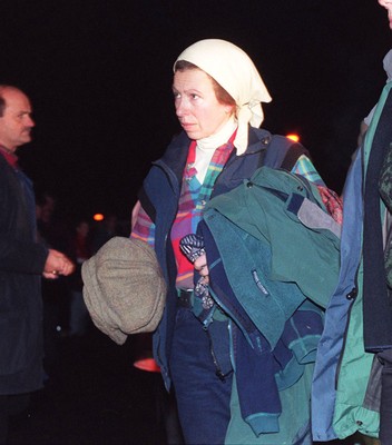 050196 - Wales Schools v Scotland Schools (Under 19s) - Princess Anne arrives to watch her son Peter Phillips play
