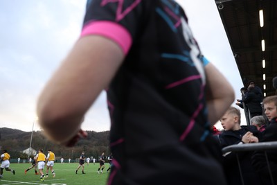 191225 - Wales U19s v England U19s - International Friendly - Wales run out for the first half