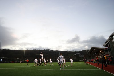 191225 - Wales U19s v England U19s - International Friendly - General View of a line out