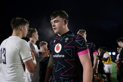 191225 - Wales U19s v England U19s - International Friendly - Cerrig Smith of Wales at full time 