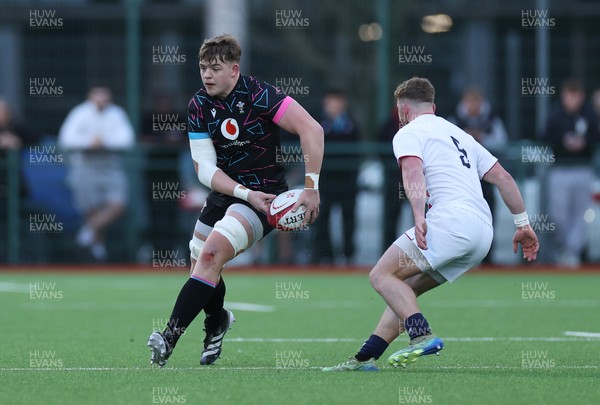 191225 - Wales U19s v England U19s - International Friendly - Cerrig Smith of Wales 