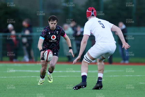 191225 - Wales U19s v England U19s - International Friendly - Carwyn Leggatt-Jones of Wales 