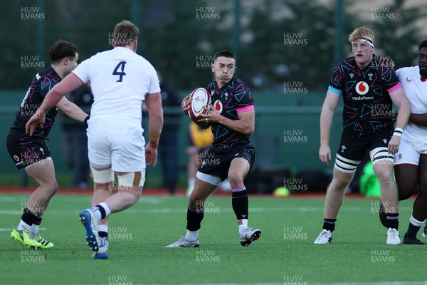 191225 - Wales U19s v England U19s - International Friendly - Luca Woodyatt of Wales 