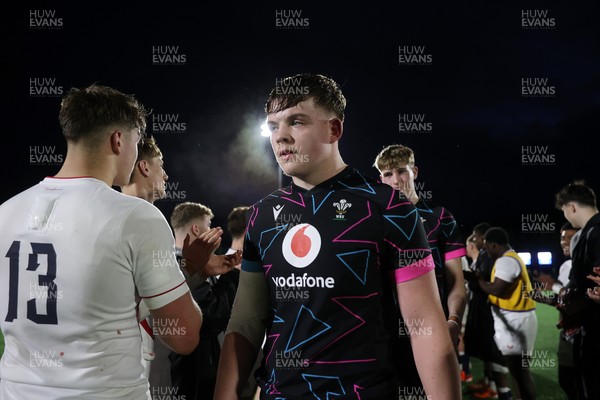 191225 - Wales U19s v England U19s - International Friendly - Cerrig Smith of Wales at full time 