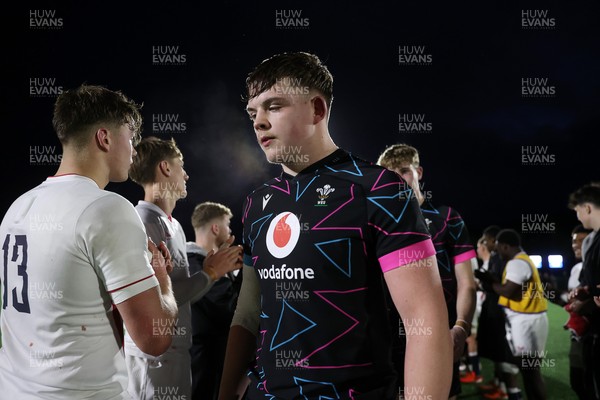191225 - Wales U19s v England U19s - International Friendly - Cerrig Smith of Wales at full time 