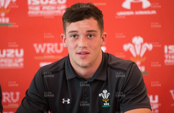 230518 - Wales U20 Media Conference - Joe Goodchild during media conference ahead of the World Rugby U20 Championship