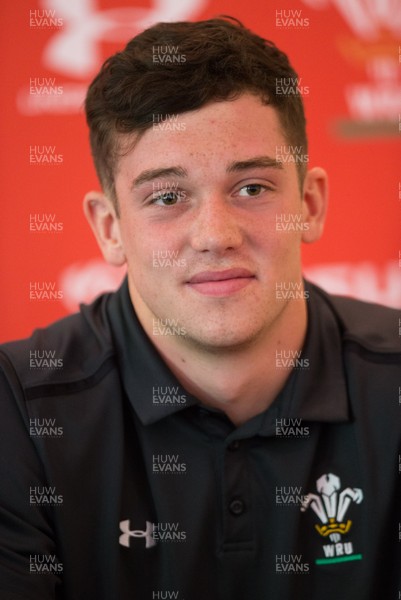 230518 - Wales U20 Media Conference - Joe Goodchild during media conference ahead of the World Rugby U20 Championship