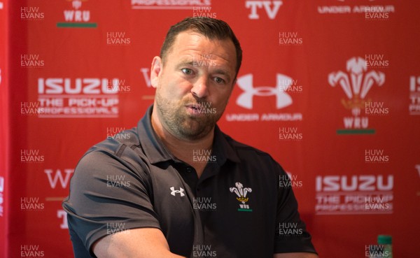230518 - Wales U20 Media Conference - U20's coach Chris Horsman during media conference ahead of the World Rugby U20 Championship