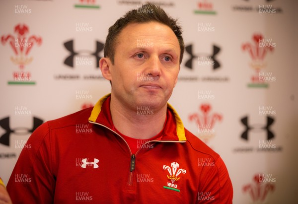 200117 - Wales U20 Press Conference - Wales U20 head coach Jason Strange during press conference by Gareth Everett