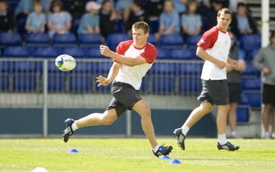 04.06.08 - Wales Under 20 Rugby Training - Dan Biggar in action during training. 
