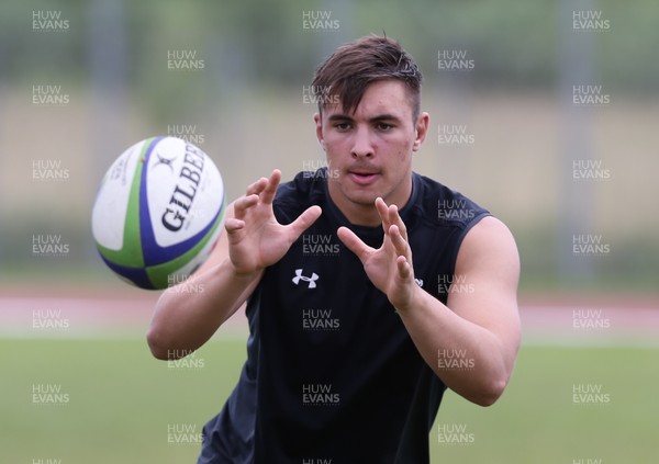 060618 - Wales U20 Training Session -  Taine Basham during a training session ahead of the match against Japan