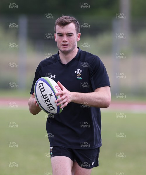 060618 - Wales U20 Training Session - Cai Evans during a training session ahead of the match against Japan