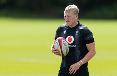 090626 - Wales U20 Rugby Training - Lloyd Lucas during a training session ahead of the U20 World Cup in Georgia