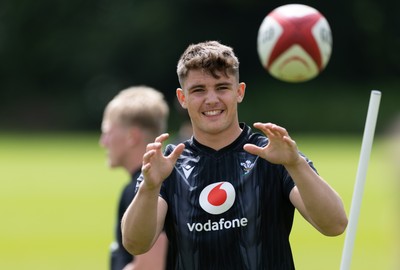 090626 - Wales U20 Rugby Training - Jack Hoskins during a training session ahead of the U20 World Cup in Georgia