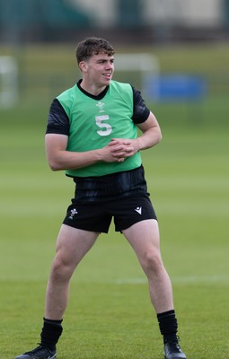 090626 - Wales U20 Rugby Training - Rhys Cummings during a training session ahead of the U20 World Cup in Georgia