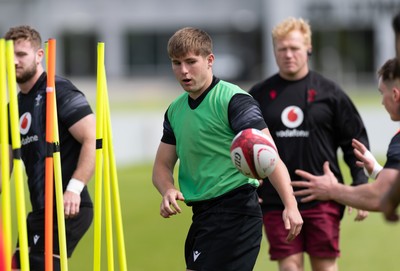 090626 - Wales U20 Rugby Training - Steffan Emanuel during a training session ahead of the U20 World Cup in Georgia