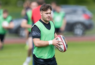 090626 - Wales U20 Rugby Training - Steff Jac Jones during a training session ahead of the U20 World Cup in Georgia