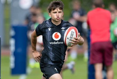 090626 - Wales U20 Rugby Training - Carter Pritchard during a training session ahead of the U20 World Cup in Georgia