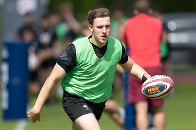 090626 - Wales U20 Rugby Training - Bailey Cutts during a training session ahead of the U20 World Cup in Georgia