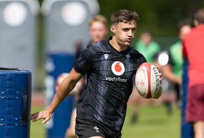 090626 - Wales U20 Rugby Training - Dylan Scott during a training session ahead of the U20 World Cup in Georgia