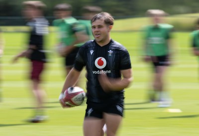 090626 - Wales U20 Rugby Training - Carwyn Leggatt-Jones during a training session ahead of the U20 World Cup in Georgia