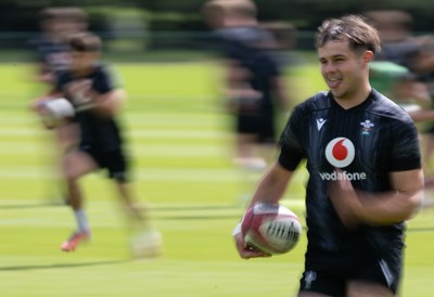 090626 - Wales U20 Rugby Training - Carwyn Leggatt-Jones during a training session ahead of the U20 World Cup in Georgia