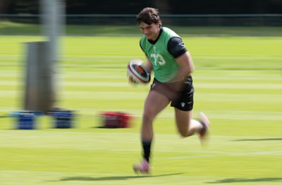 090626 - Wales U20 Rugby Training - Brogan Leary during a training session ahead of the U20 World Cup in Georgia